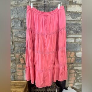 FCL pink maxi skirt